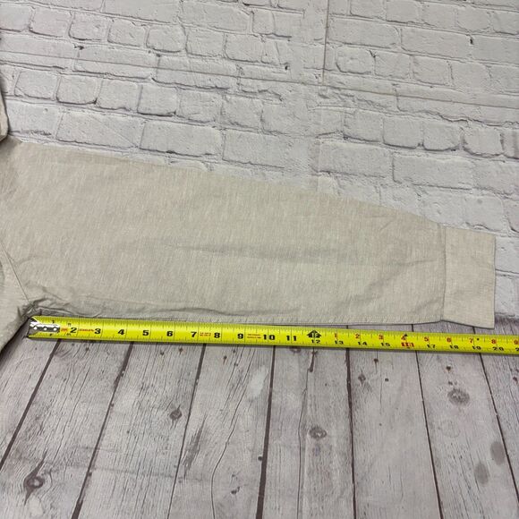 NWT Selected Homme Men Long Sleeve Button Shirt Size 16.5 Linen Blend D029 -15 - Picture 5 of 16